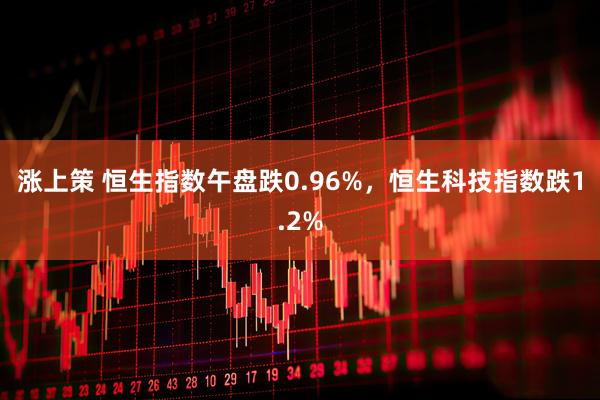 涨上策 恒生指数午盘跌0.96%，恒生科技指数跌1.2%