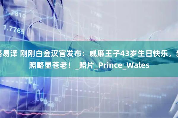 路易泽 刚刚白金汉宫发布：威廉王子43岁生日快乐，新照略显苍老！_照片_Prince_Wales