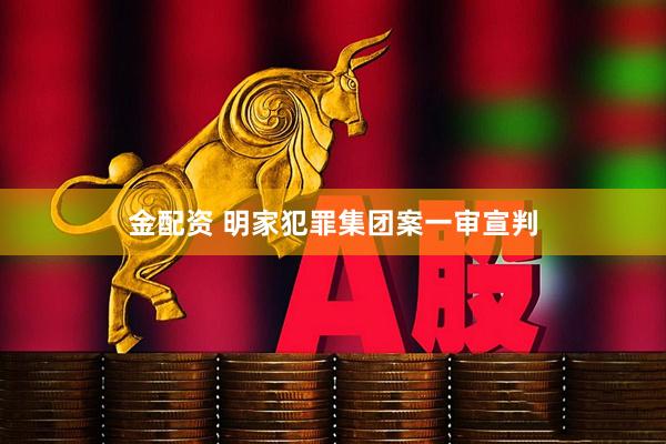 金配资 明家犯罪集团案一审宣判