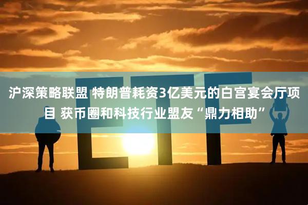 沪深策略联盟 特朗普耗资3亿美元的白宫宴会厅项目 获币圈和科技行业盟友“鼎力相助”